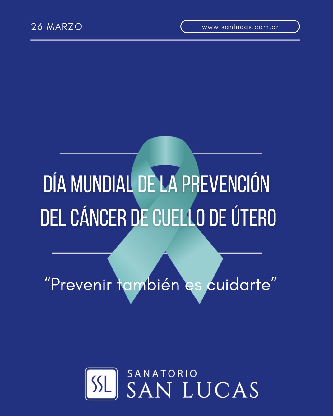 Un control a tiempo puede salvar tu vida.